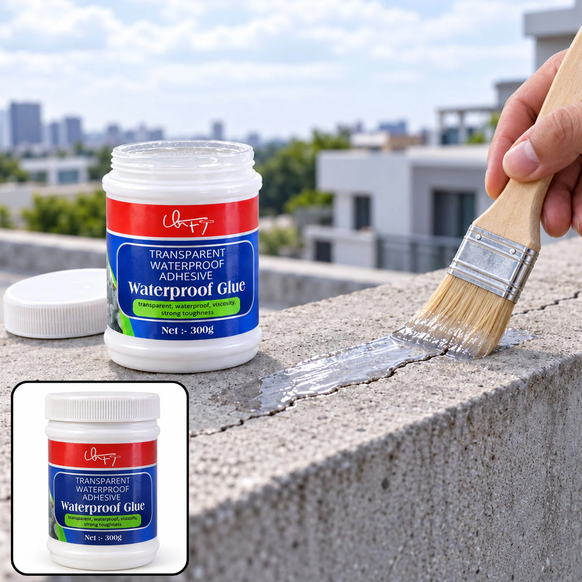 Transparent Waterproof Glue (Pack Of 2)