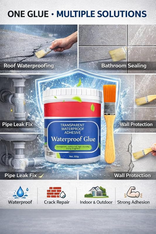 Transparent Waterproof Glue (Pack Of 2)
