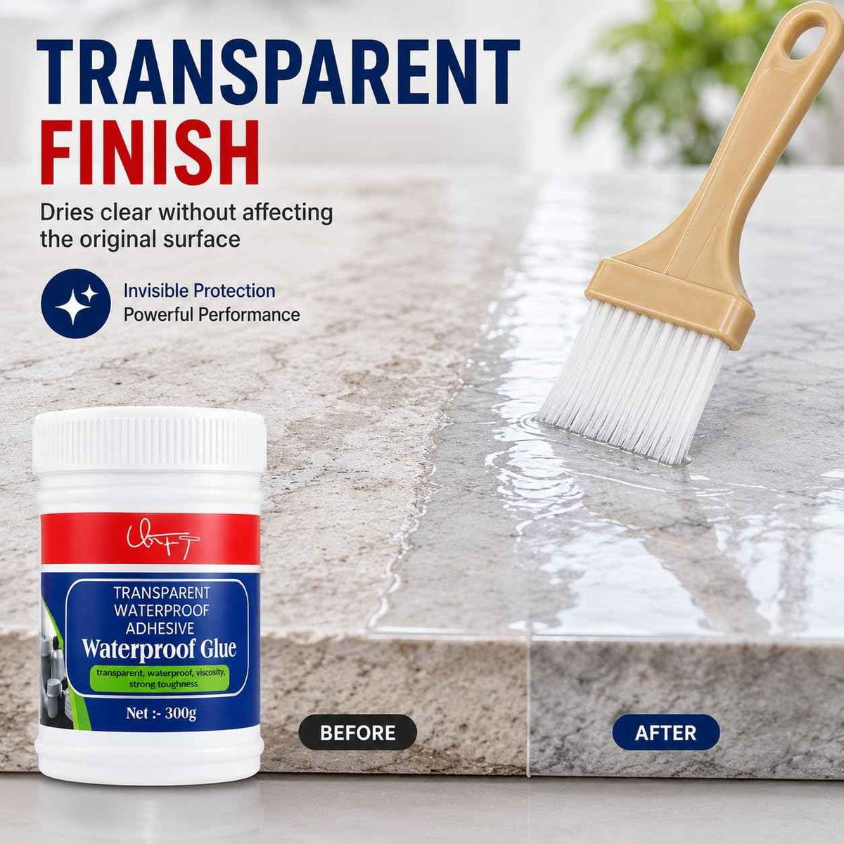 Transparent Waterproof Glue (Pack Of 2)