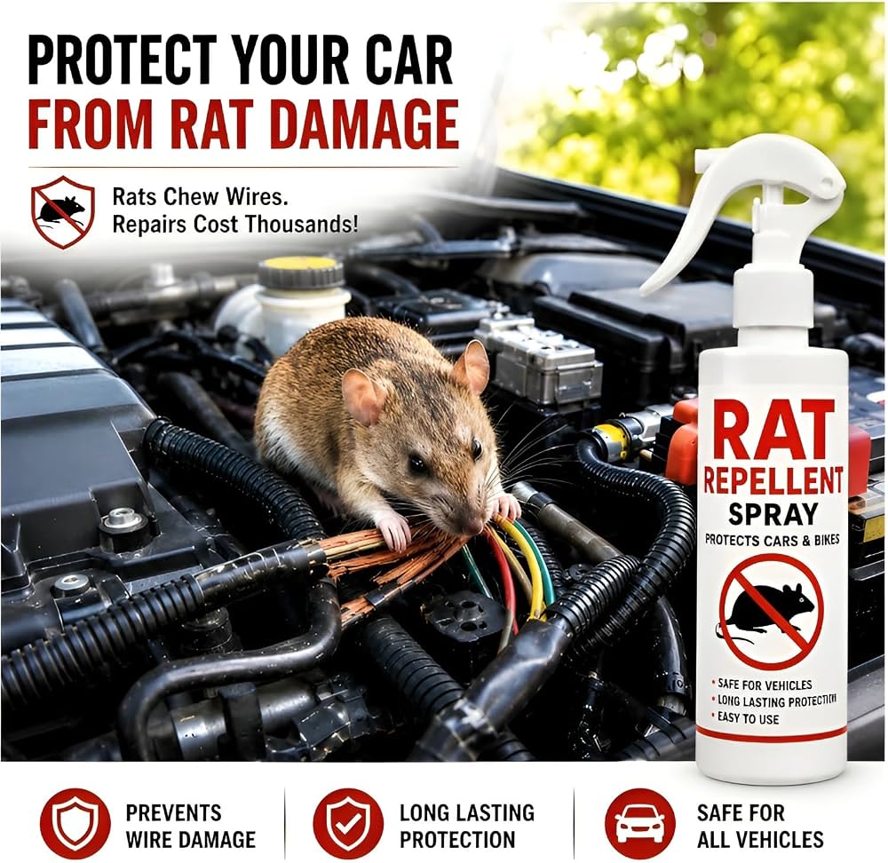 Eco Friendly Rat Repellent Spray (Pack Of 2)