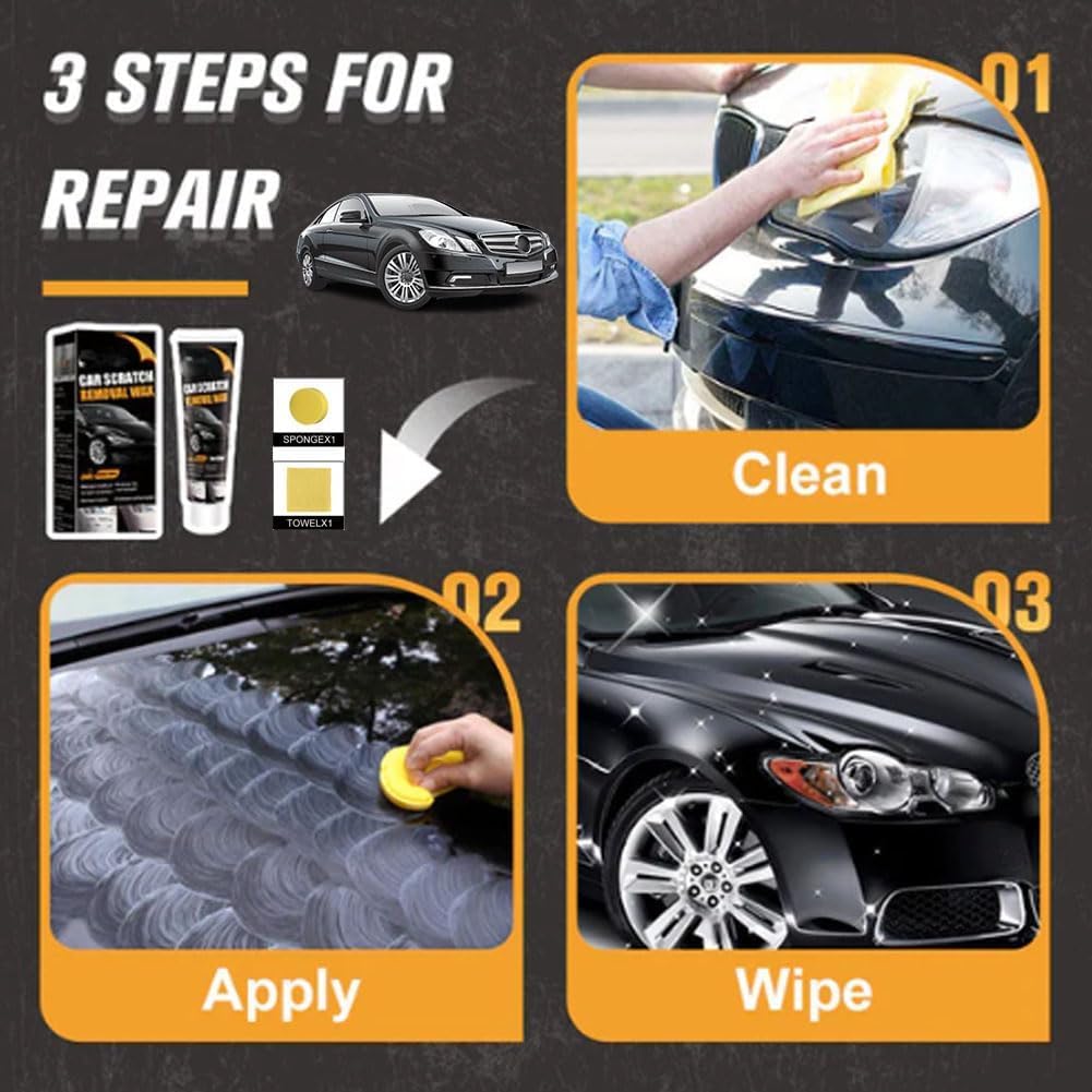 Vehicles, Car Scratch Remover Wax 120g Each(Pack Of 2)
